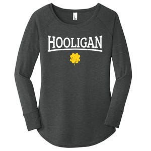 Hooligan Irish St. Patricks Day Women's Perfect Tri Tunic Long Sleeve Shirt