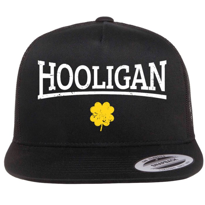 Hooligan Irish St. Patricks Day Flat Bill Trucker Hat