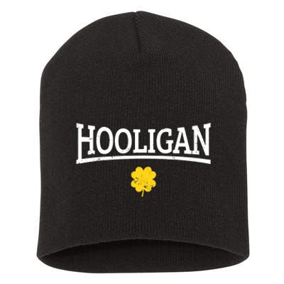 Hooligan Irish St. Patricks Day Short Acrylic Beanie