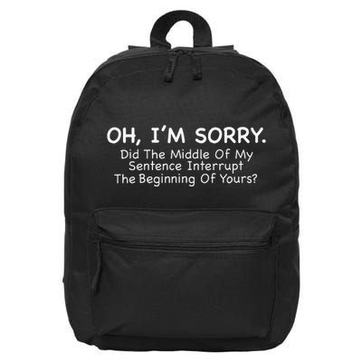 Humourous Ignore Somebody Or DonT Want To Talk To Anybody 16 in Basic Backpack