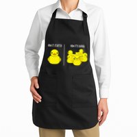 How It Started How Its Going Bath Duckie Toy Rubber Duck Full-Length Apron With Pockets