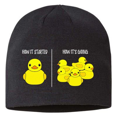 How It Started How Its Going Bath Duckie Toy Rubber Duck Sustainable Beanie