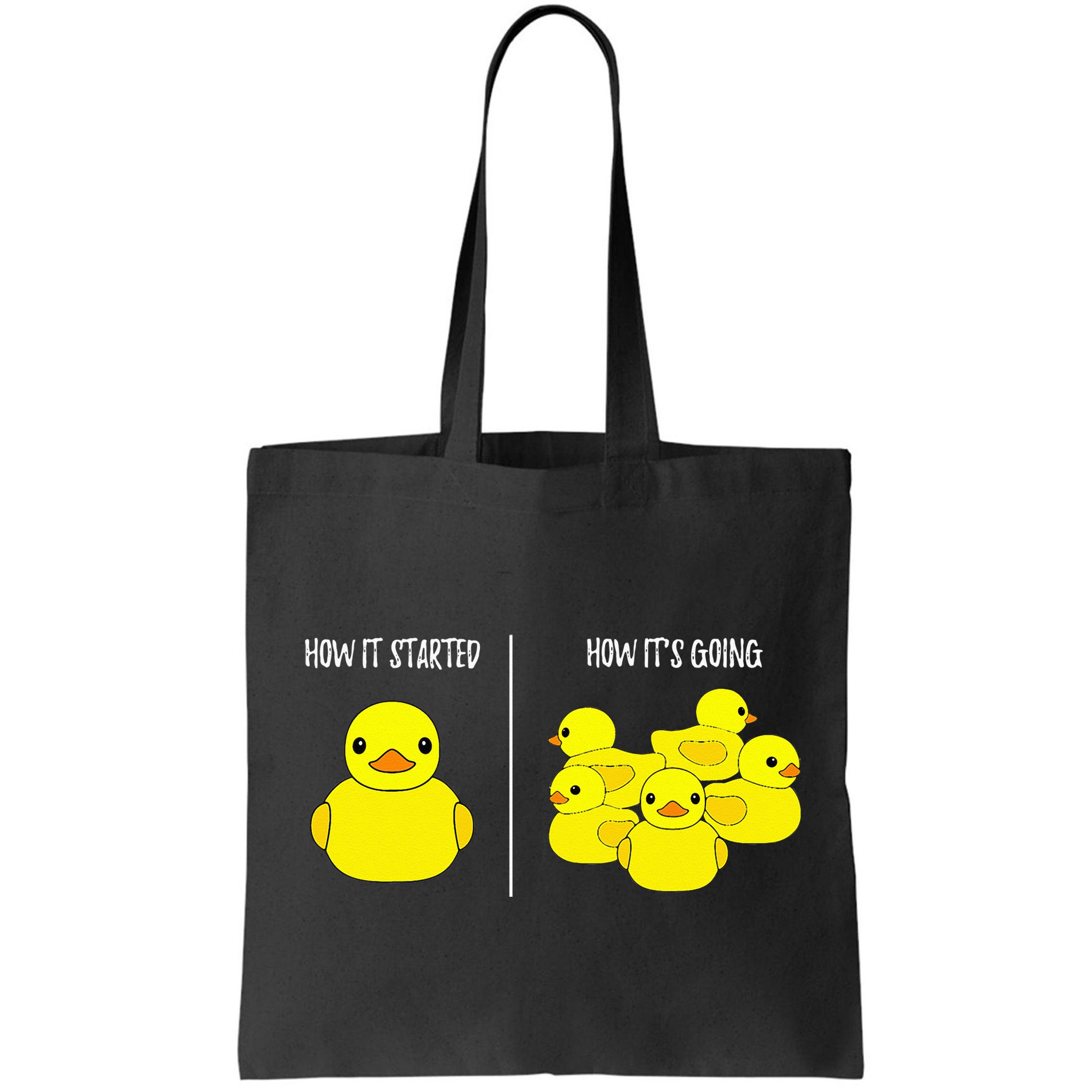 How It Started How Its Going Bath Duckie Toy Rubber Duck Bag