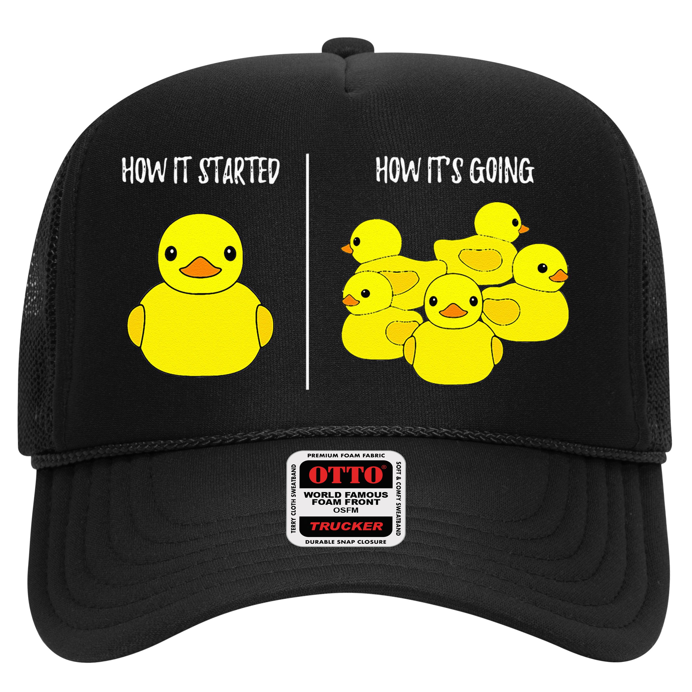 How It Started How Its Going Bath Duckie Toy Rubber Duck Hat