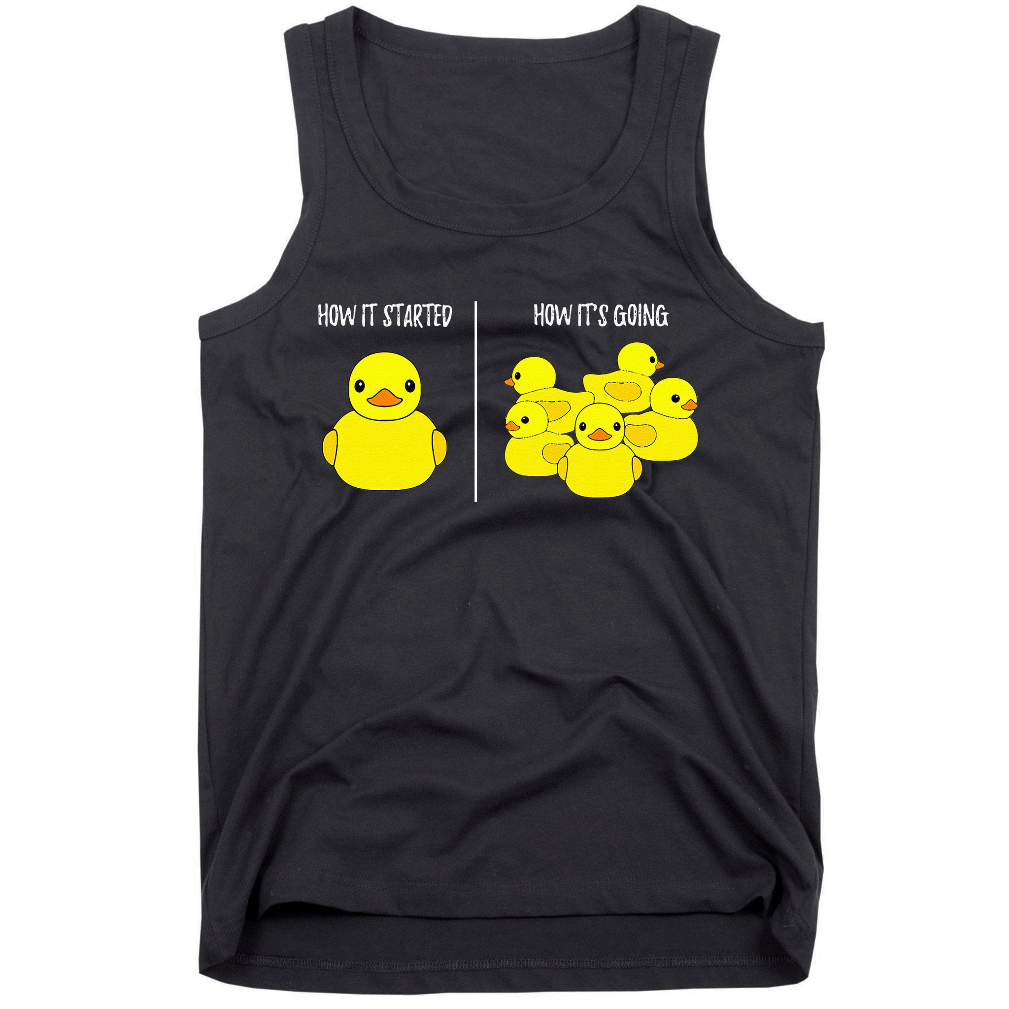 How It Started How Its Going Bath Duckie Toy Rubber Duck Tank Top