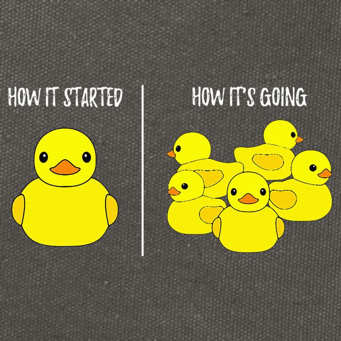 How It Started How Its Going Bath Duckie Toy Rubber Duck Cotton Canvas Backpack