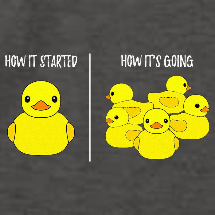 How It Started How Its Going Bath Duckie Toy Rubber Duck Vector Backpack