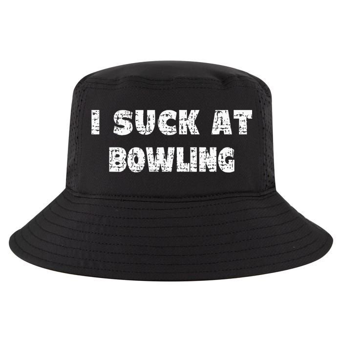 Hilarious I Suck At Bowling Bowler Quote Cool Comfort Performance Bucket Hat