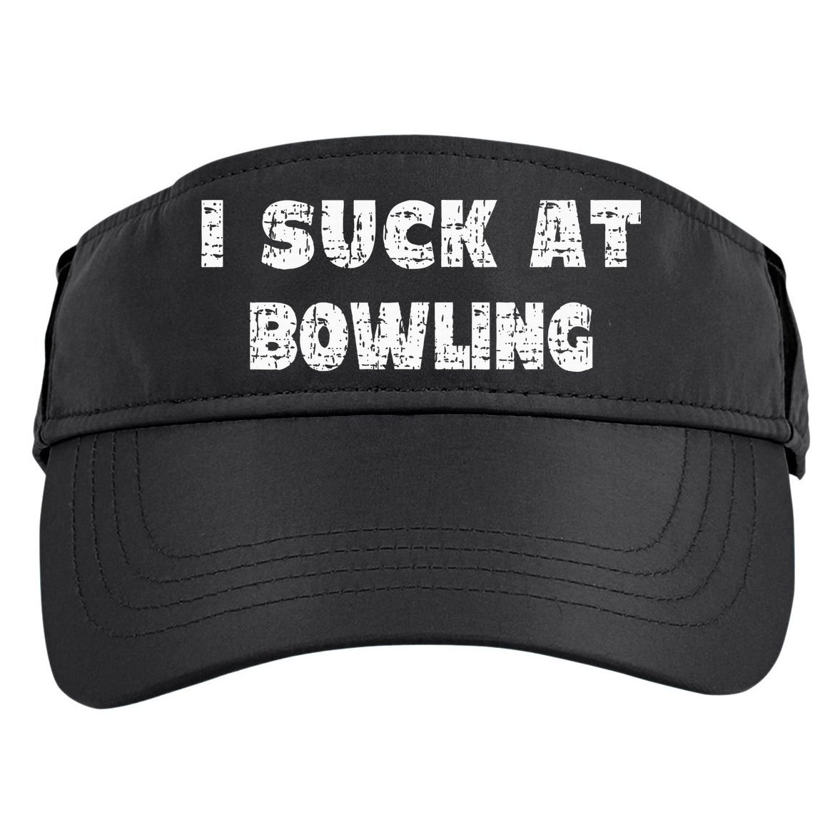 Hilarious I Suck At Bowling Bowler Quote Adult Drive Performance Visor