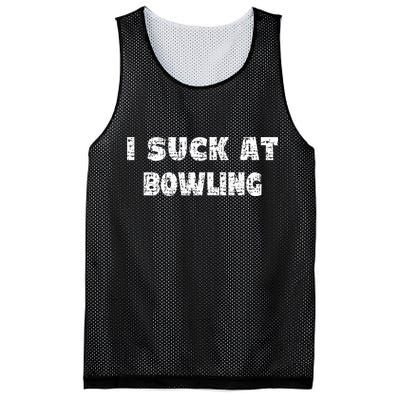 Hilarious I Suck At Bowling Bowler Quote Mesh Reversible Basketball Jersey Tank