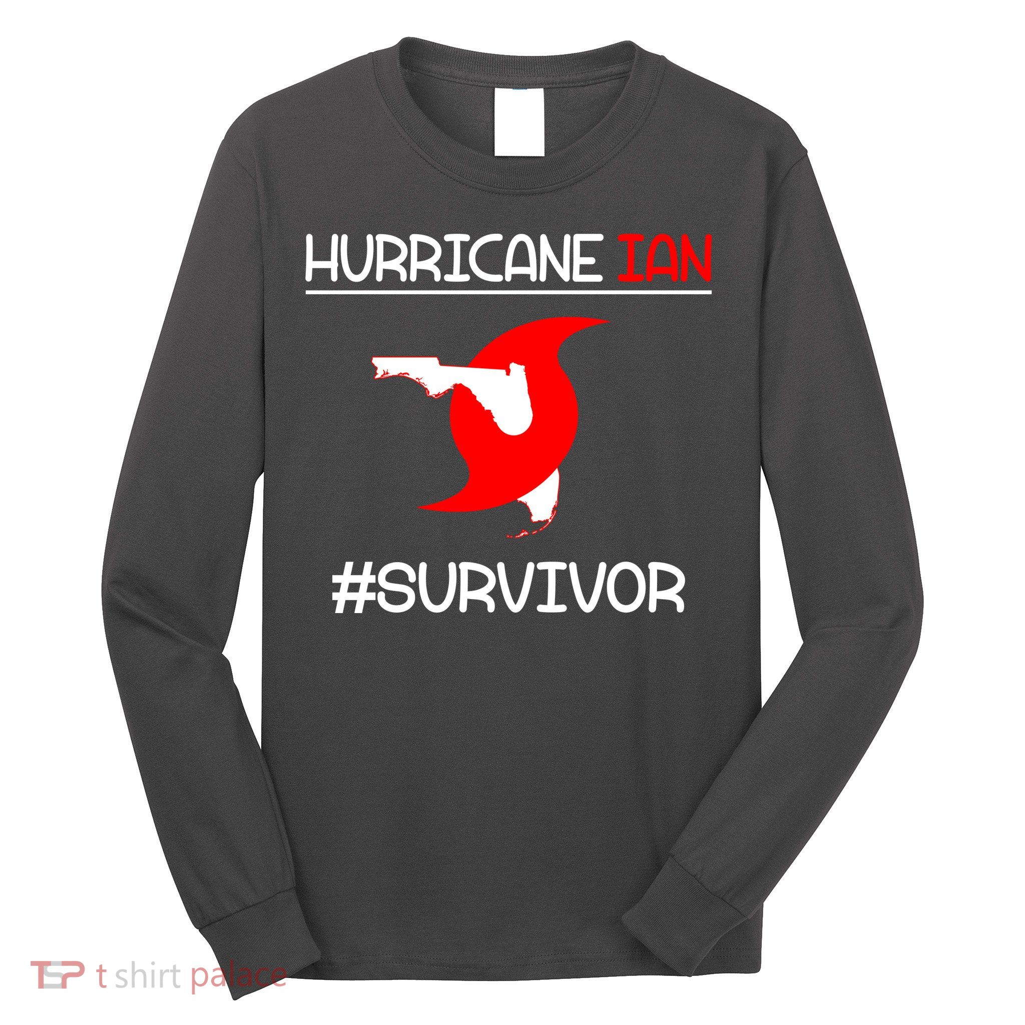 Hurricane Ian Survivor Florida Map Long Sleeve Shirt