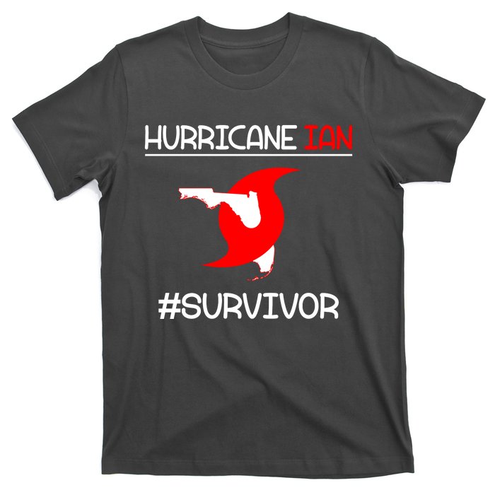 Hurricane Ian Survivor Florida Map T-Shirt