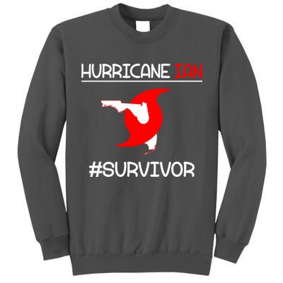 Hurricane Ian Survivor Florida Map Tall Sweatshirt