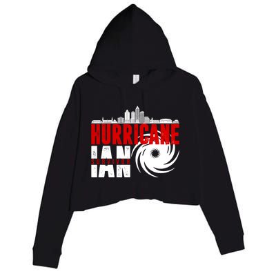 Hurricane IAN Survivor Crop Fleece Hoodie