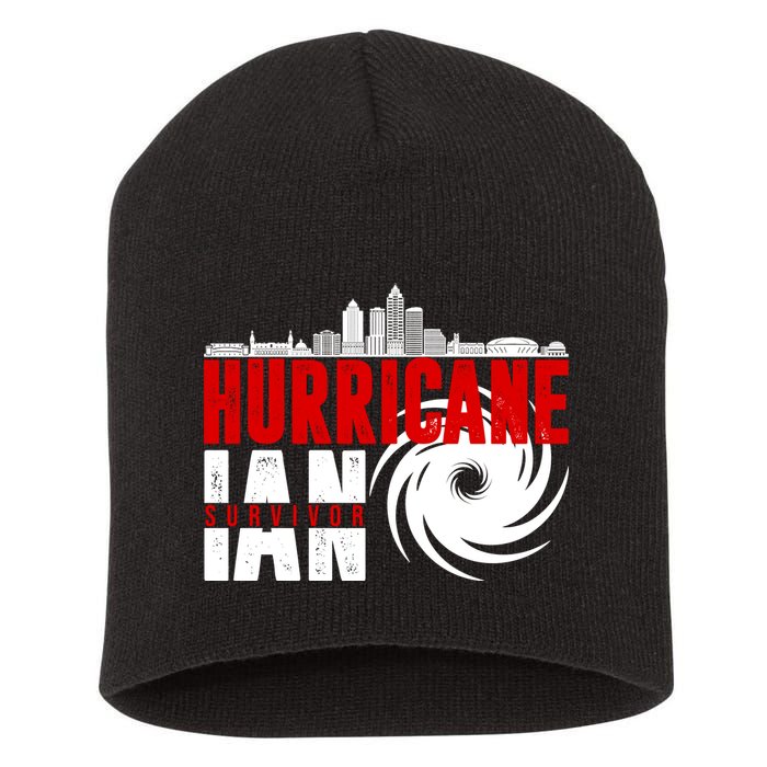 Hurricane IAN Survivor Short Acrylic Beanie