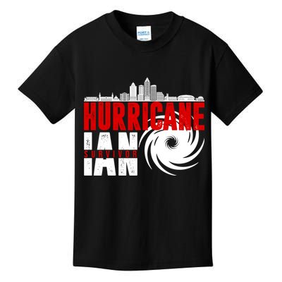 Hurricane IAN Survivor Kids T-Shirt