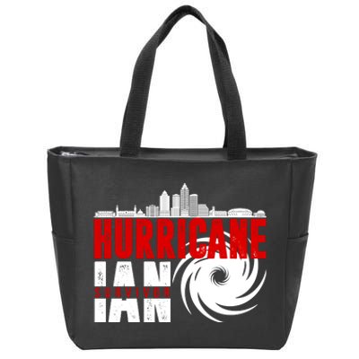 Hurricane IAN Survivor Zip Tote Bag