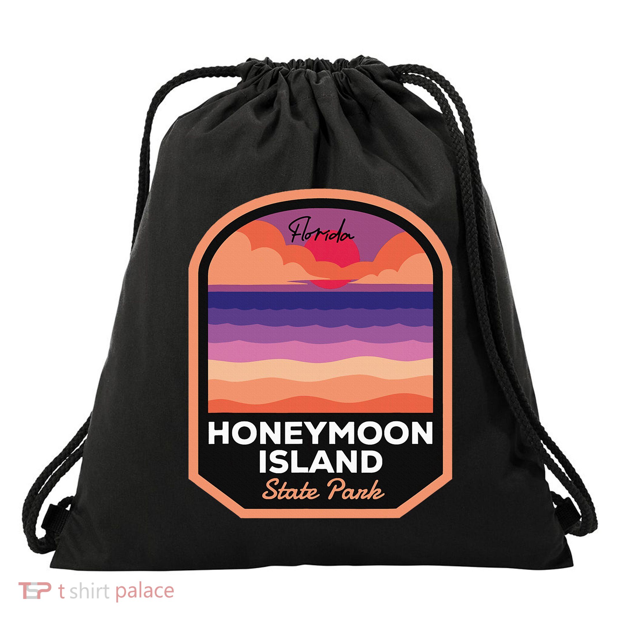 Honeymoon Island State Park Florida Drawstring Bag