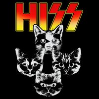 Hiss Music Cat Band Stripe Pom Pom Beanie