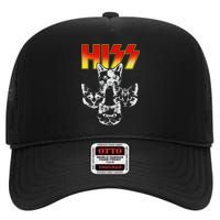 Hiss Music Cat Band High Crown Mesh Back Trucker Hat