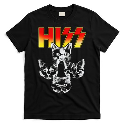 Hiss Music Cat Band T-Shirt