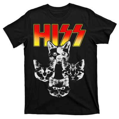 Hiss Music Cat Band T-Shirt