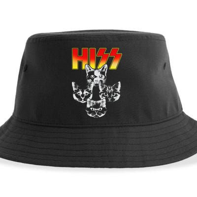 Hiss Music Cat Band Sustainable Bucket Hat