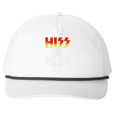 Hiss Music Cat Band Snapback Five-Panel Rope Hat