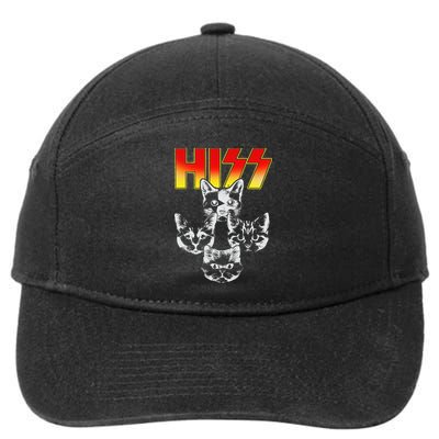 Hiss Music Cat Band 7-Panel Snapback Hat