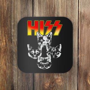 Hiss Music Cat Band Coaster