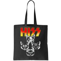 Hiss Music Cat Band Tote Bag