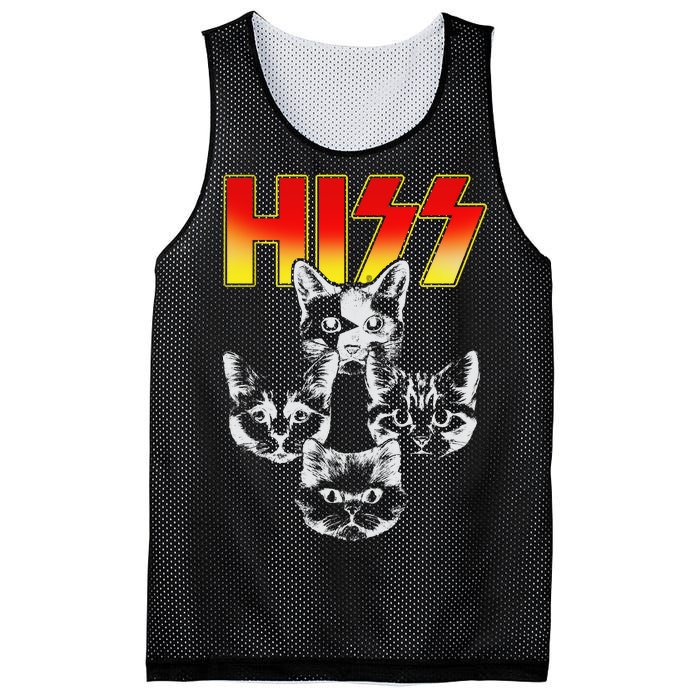 Hiss Music Cat Band Mesh Reversible Basketball Jersey Tank