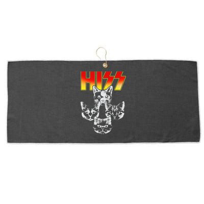 Hiss Music Cat Band Large Microfiber Waffle Golf Towel