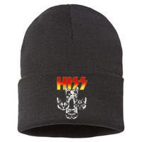 Hiss Music Cat Band Sustainable Knit Beanie