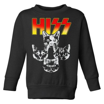 Hiss Music Cat Band Toddler Sweatshirt