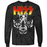 Hiss Music Cat Band Tie-Dye Long Sleeve Shirt