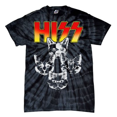 Hiss Music Cat Band Tie-Dye T-Shirt