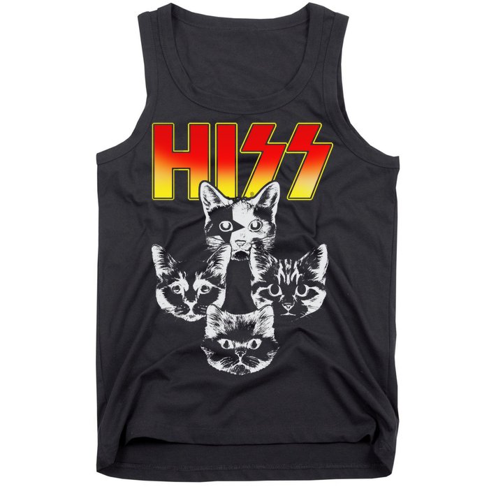 Hiss Music Cat Band Tank Top