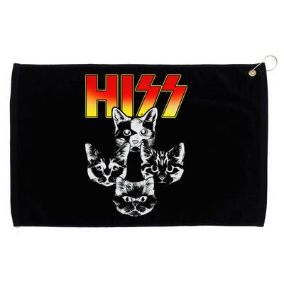 Hiss Music Cat Band Grommeted Golf Towel