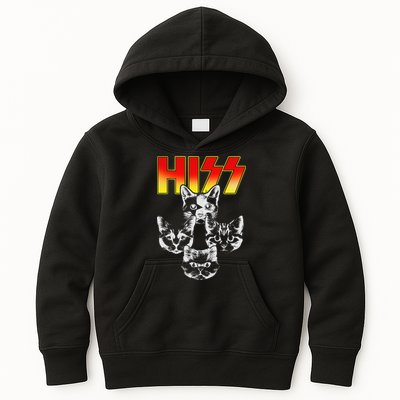 Hiss Music Cat Band Kids Hoodie