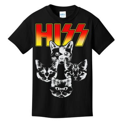 Hiss Music Cat Band Kids T-Shirt