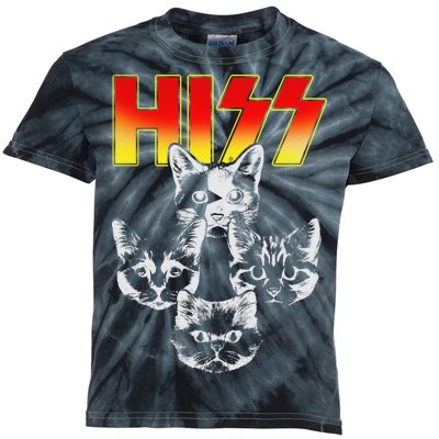 Hiss Music Cat Band Kids Tie-Dye T-Shirt