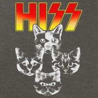 Hiss Music Cat Band Cotton Canvas Backpack