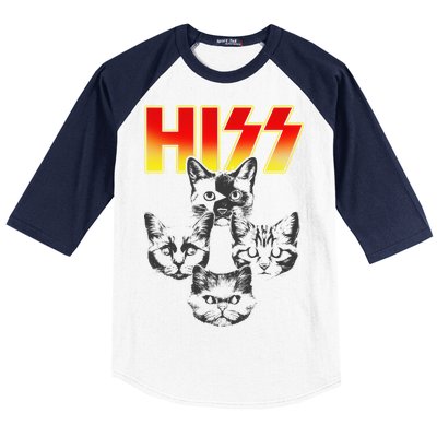 Hiss Music Cat Band Baseball Sleeve Shirt