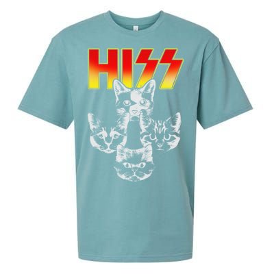 Hiss Music Cat Band Sueded Cloud Jersey T-Shirt