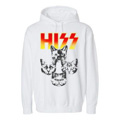 Hiss Music Cat Band Garment-Dyed Fleece Hoodie