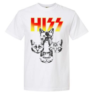 Hiss Music Cat Band Garment-Dyed Heavyweight T-Shirt