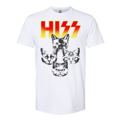 Hiss Music Cat Band Softstyle CVC T-Shirt