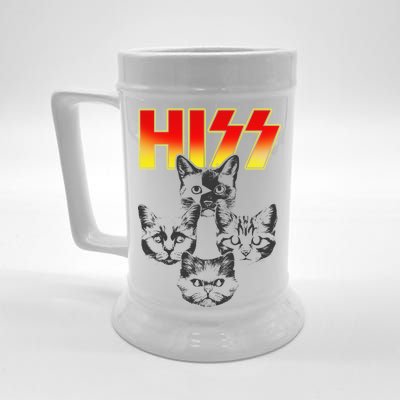 Hiss Music Cat Band Beer Stein