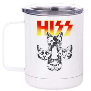 Hiss Music Cat Band 12 oz Stainless Steel Tumbler Cup